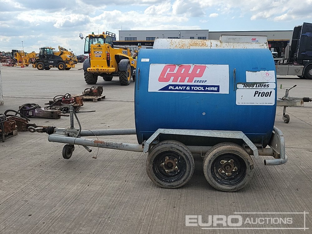 Fuel Proof Twin Axle Bunded 1000 Fuel Bowser, Electric Pump - Säilitusmahuti: pilt 2 Fuel Proof Twin Axle Bunded 1000 Fuel Bowser, Electric Pump - Säilitusmahuti: pilt 2