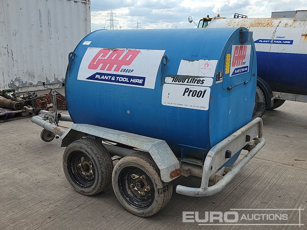Fuel Proof Twin Axle Bunded 1000 Fuel Bowser, Electric Pump - Säilitusmahuti: pilt 3 Fuel Proof Twin Axle Bunded 1000 Fuel Bowser, Electric Pump - Säilitusmahuti: pilt 3