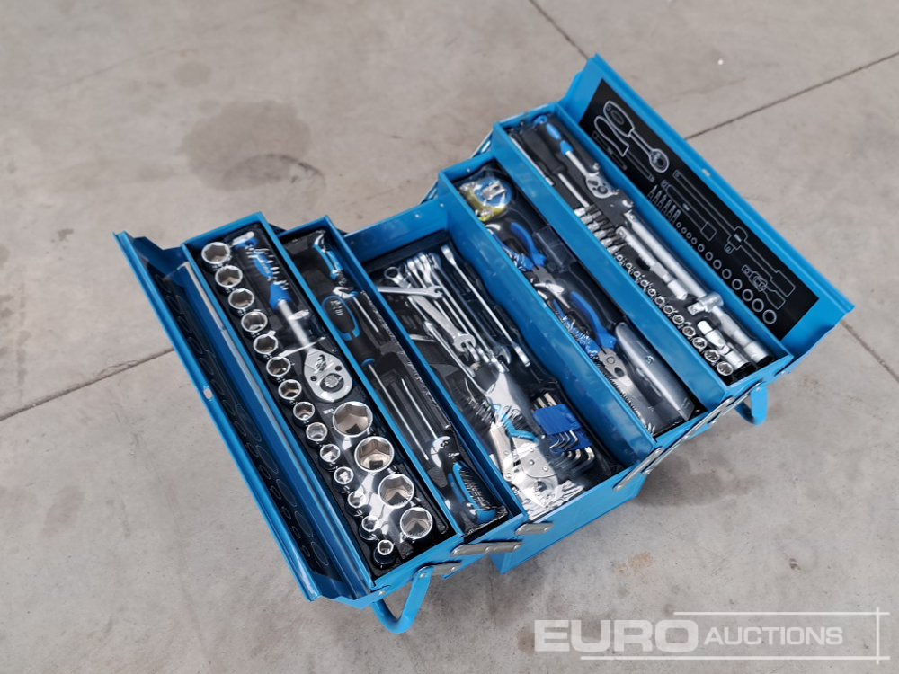 Manarola 85pc, 3 Tier Folding Toolbox, 1/2" Socket Set, Screwdrivers - Garaažiseadmed: pilt 1 Manarola 85pc, 3 Tier Folding Toolbox, 1/2" Socket Set, Screwdrivers - Garaažiseadmed: pilt 1