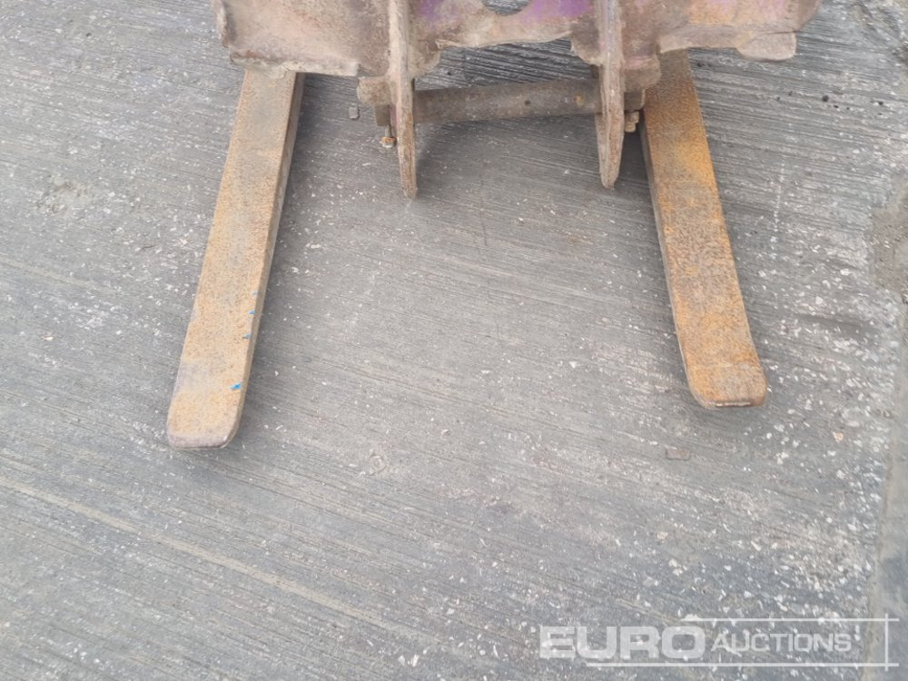 Materjali käitlemise seade Prodem Pallet Forks 50mm Pin to suit 6-8 Ton Excavator: pilt 9