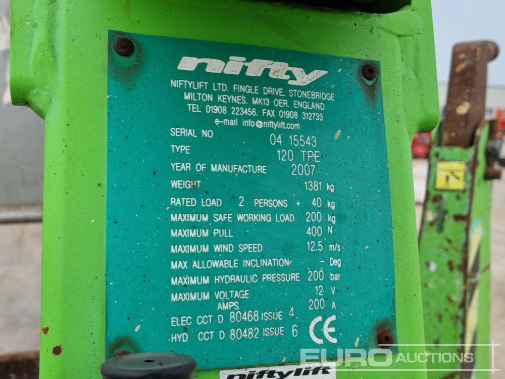 Niftylift 120TPE - Platvorm: pilt 2 Niftylift 120TPE - Platvorm: pilt 2