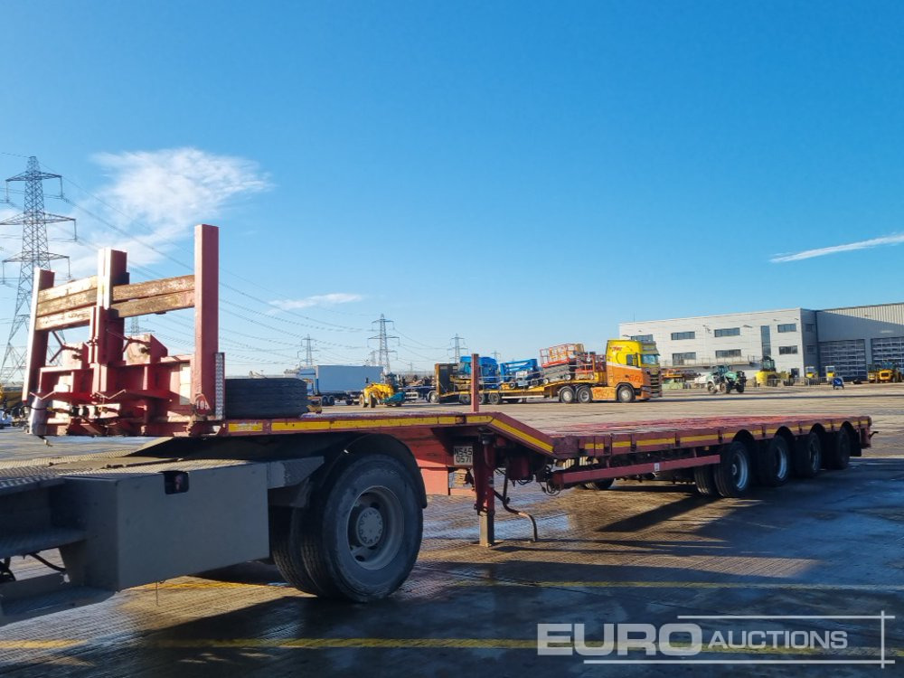 Nooteboom 4 Axle Extendable Low Loader Trailer, Twin Axle Rear Steer, Out Riggers - Madelveok/ Platvormveok: pilt 1 Nooteboom 4 Axle Extendable Low Loader Trailer, Twin Axle Rear Steer, Out Riggers - Madelveok/ Platvormveok: pilt 1
