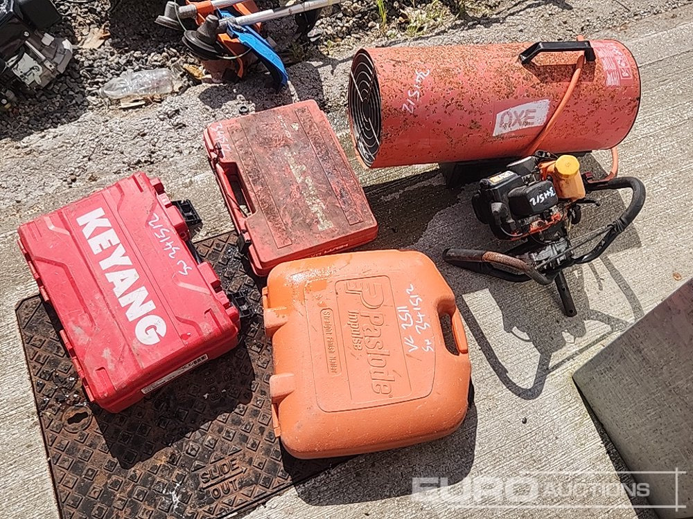 Paslode Nail Gun, Gas Heater, Hilti Nailer, Keyang Breaker, Tanaka Petrol Drive Unit (5 of) - Ehitusseade: pilt 1 Paslode Nail Gun, Gas Heater, Hilti Nailer, Keyang Breaker, Tanaka Petrol Drive Unit (5 of) - Ehitusseade: pilt 1