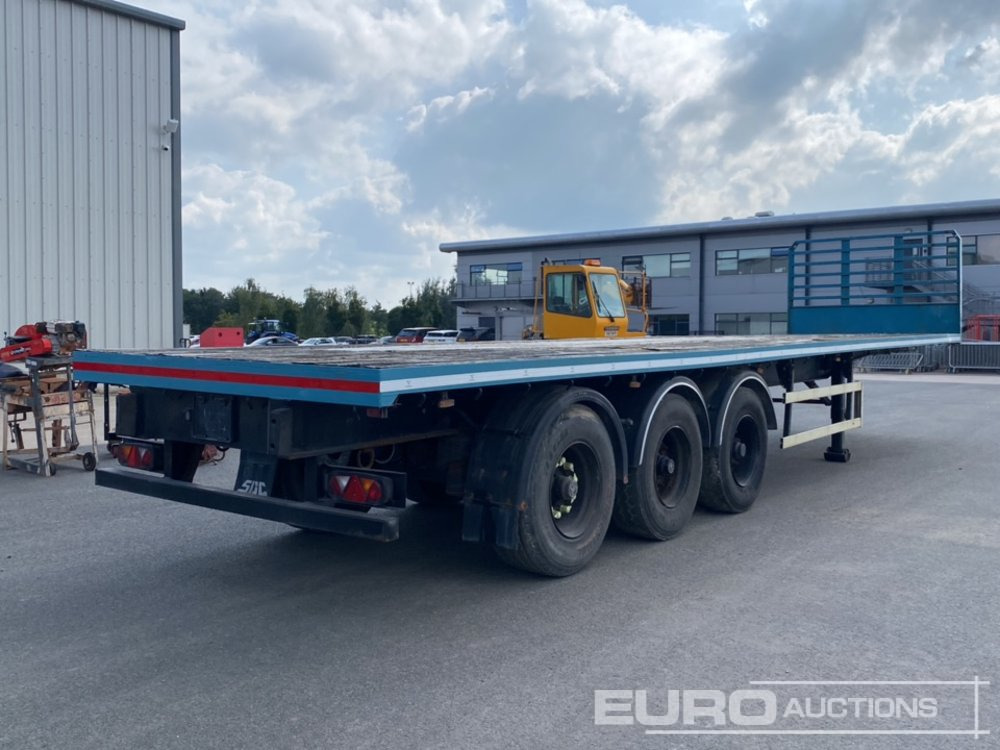 SDC 40' Tri Axle Flat Trailer, BPW Axles - Platvorm/ Madelpoolhaagis: pilt 5 SDC 40' Tri Axle Flat Trailer, BPW Axles - Platvorm/ Madelpoolhaagis: pilt 5