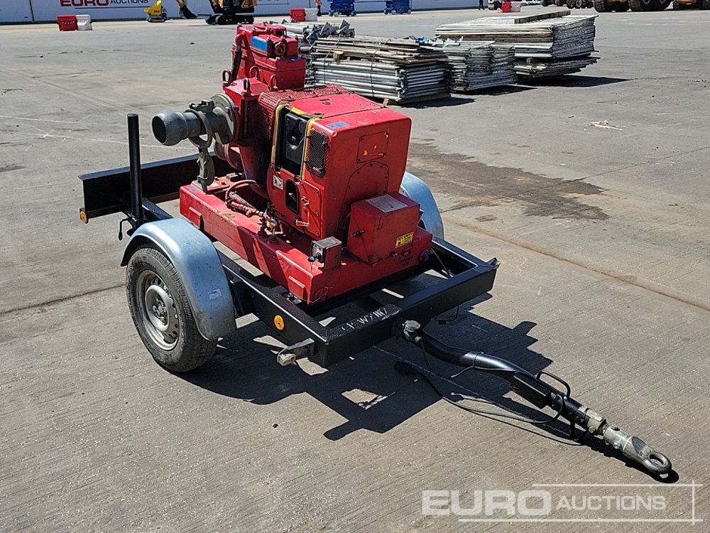 Veepump Sykes Single Axle 4" Water Pump, Diesel Engine: pilt 7