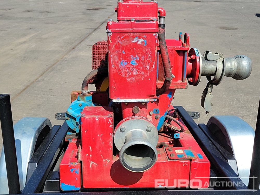 Veepump Sykes Single Axle 4" Water Pump, Diesel Engine: pilt 14