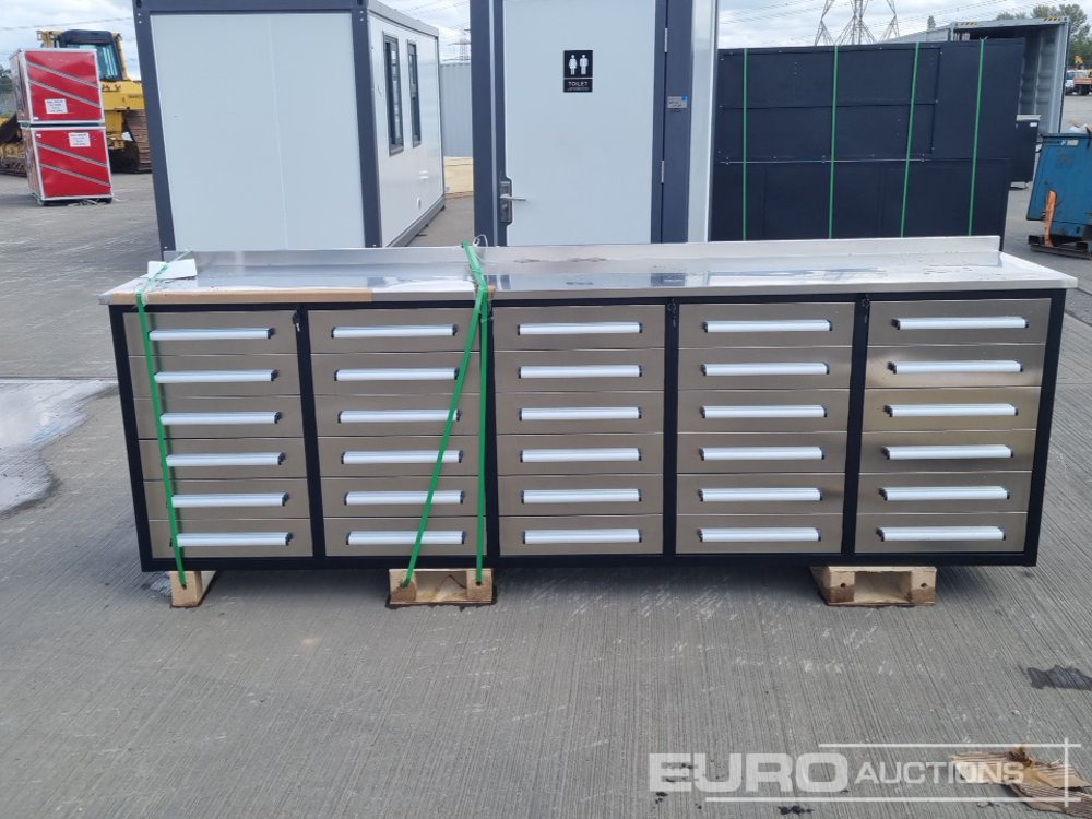 Unused 2025 10' Work Bench, 30 Drawers - Ehitusseade: pilt 2 Unused 2025 10' Work Bench, 30 Drawers - Ehitusseade: pilt 2