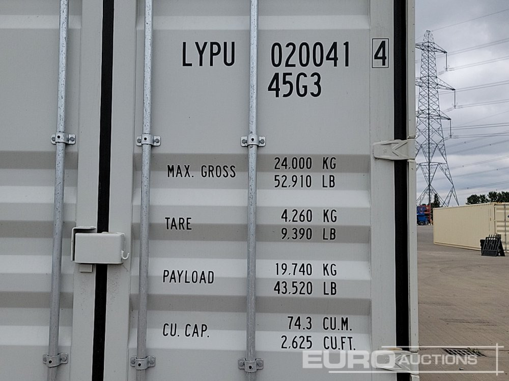 Merekonteiner Unused 2025 40' x 8' High Cube Container, 4 Side Doors, 1 End Door (Cannot Be Reconsigned): pilt 17