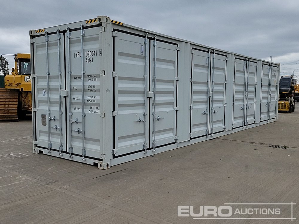 Unused 2025 40' x 8' High Cube Container, 4 Side Doors, 1 End Door (Cannot Be Reconsigned) - Merekonteiner: pilt 1 Unused 2025 40' x 8' High Cube Container, 4 Side Doors, 1 End Door (Cannot Be Reconsigned) - Merekonteiner: pilt 1