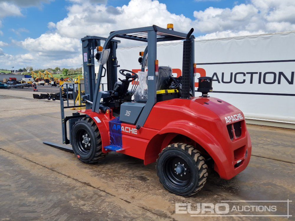 Unused 2025 Apache CPCD35 Diesel Rough Terrain Forklift, 2 Stage Mast, Sideshift - Ebatasasel maastikul kohanduv kahveltõstuk: pilt 5 Unused 2025 Apache CPCD35 Diesel Rough Terrain Forklift, 2 Stage Mast, Sideshift - Ebatasasel maastikul kohanduv kahveltõstuk: pilt 5