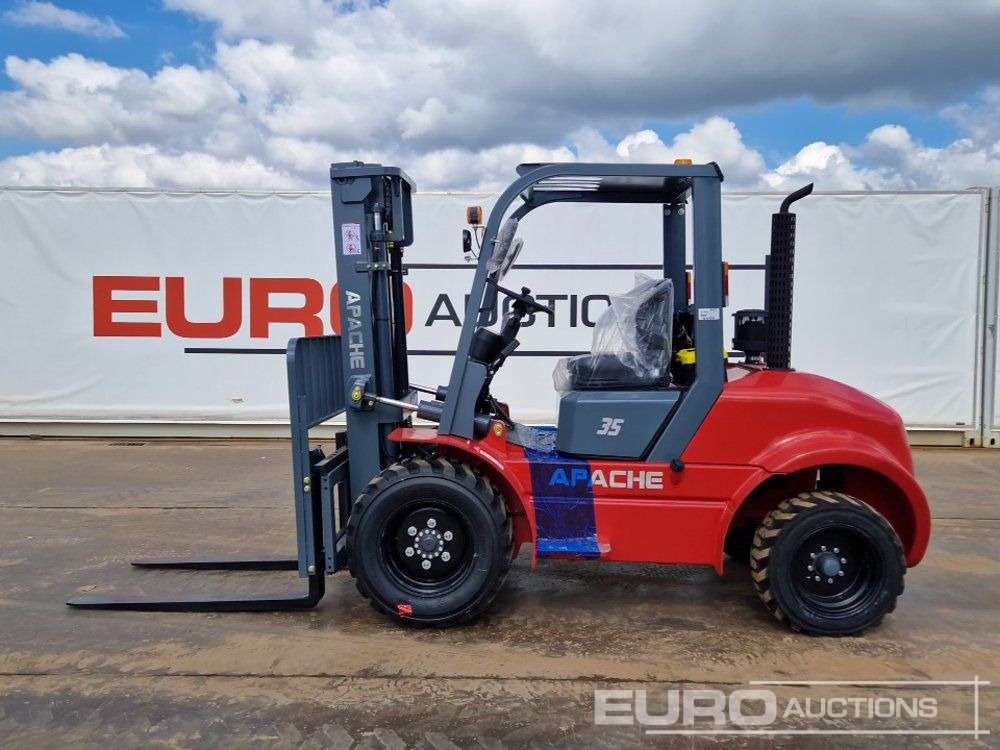 Unused 2025 Apache CPCD35 Diesel Rough Terrain Forklift, 2 Stage Mast, Sideshift - Ebatasasel maastikul kohanduv kahveltõstuk: pilt 4 Unused 2025 Apache CPCD35 Diesel Rough Terrain Forklift, 2 Stage Mast, Sideshift - Ebatasasel maastikul kohanduv kahveltõstuk: pilt 4