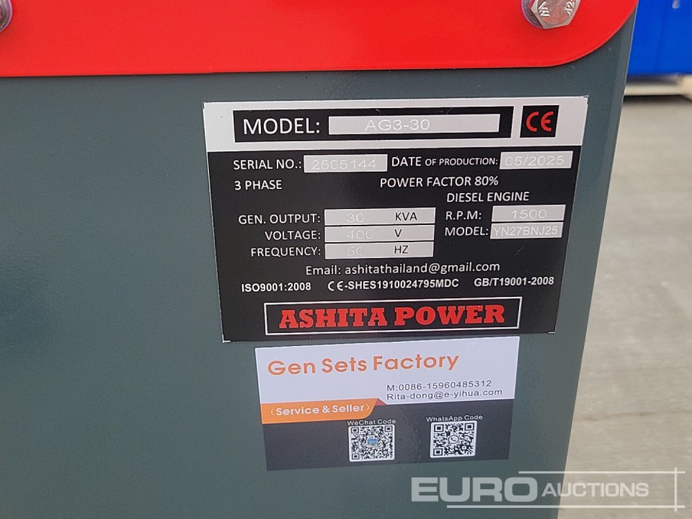 Generaatorikomplekt Unused 2025 Ashita Power AG3-30: pilt 24