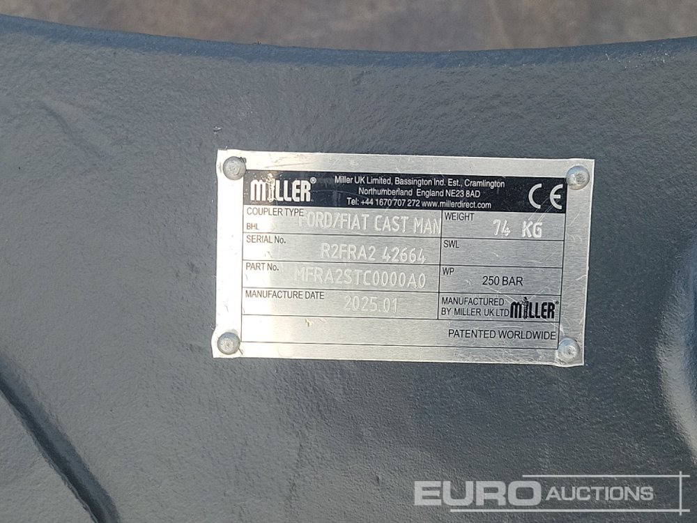 Kiirühendus Unused 2025 Miller Manual QH 45mm Pin to suit 4-6 Ton Excavator: pilt 17