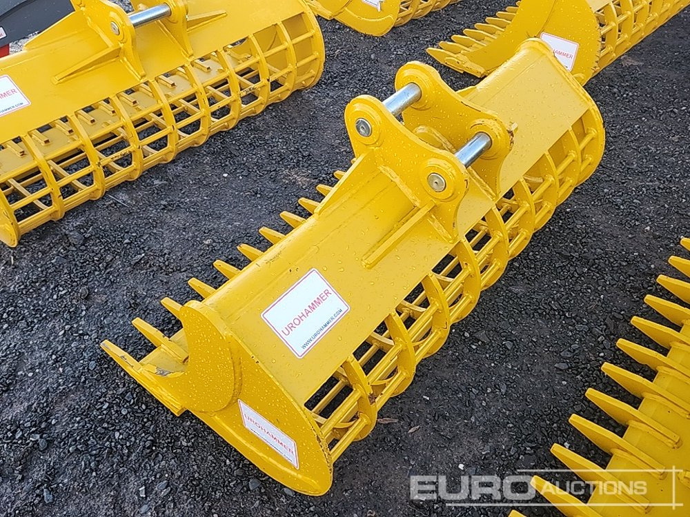 Unused 2025 Urohammer 48" 3T - 5T Rake Riddle Bucket to suit Mini Excavator - Kopp: pilt 2 Unused 2025 Urohammer 48" 3T - 5T Rake Riddle Bucket to suit Mini Excavator - Kopp: pilt 2