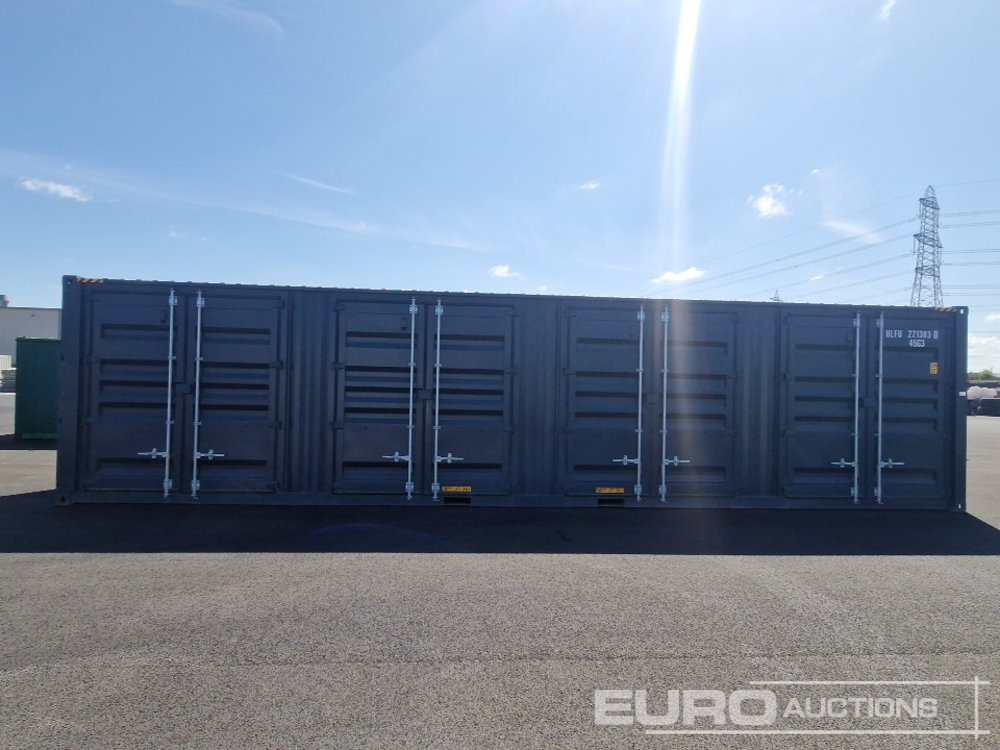 Unused 40ft HC Container, 4 Side Doors, 1 End Door (Cannot Be Reconsigned) - Merekonteiner: pilt 1 Unused 40ft HC Container, 4 Side Doors, 1 End Door (Cannot Be Reconsigned) - Merekonteiner: pilt 1
