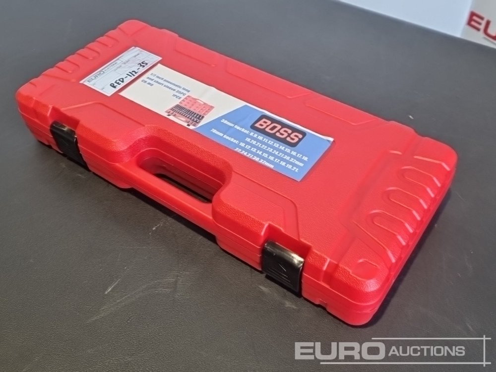 Unused Boss 1/2" 35pc Pneumatic Long & Short Sleeve Socket Set - Garaažiseadmed: pilt 3 Unused Boss 1/2" 35pc Pneumatic Long & Short Sleeve Socket Set - Garaažiseadmed: pilt 3