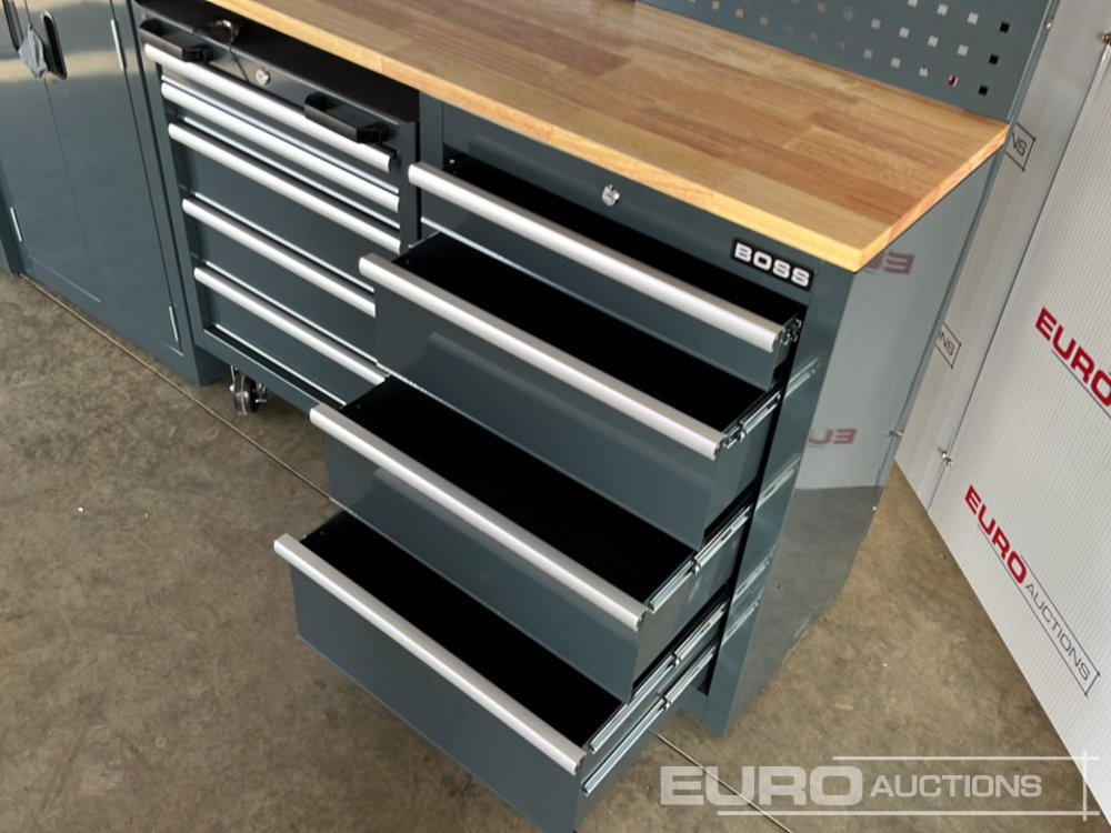 Garaažiseadmed Unused Boss 2.6m 9 Drawer, 5 Cabinet Tool Station: pilt 11 Garaažiseadmed Unused Boss 2.6m 9 Drawer, 5 Cabinet Tool Station: pilt 11