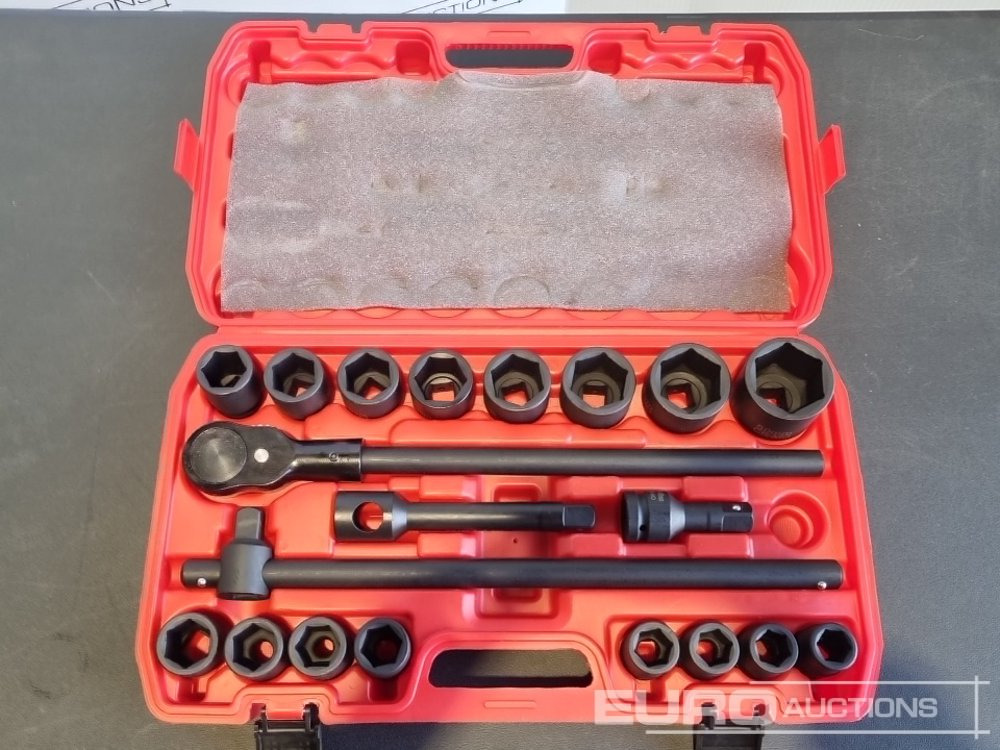 Unused Boss 3/4" 21pc Heavy Duty Pneumatic Socket Set, 4" Connecting Rod, 8" Connecting Rod, Quick Ratchet Wrench, 20" Sliding Rod - Garaažiseadmed: pilt 4 Unused Boss 3/4" 21pc Heavy Duty Pneumatic Socket Set, 4" Connecting Rod, 8" Connecting Rod, Quick Ratchet Wrench, 20" Sliding Rod - Garaažiseadmed: pilt 4