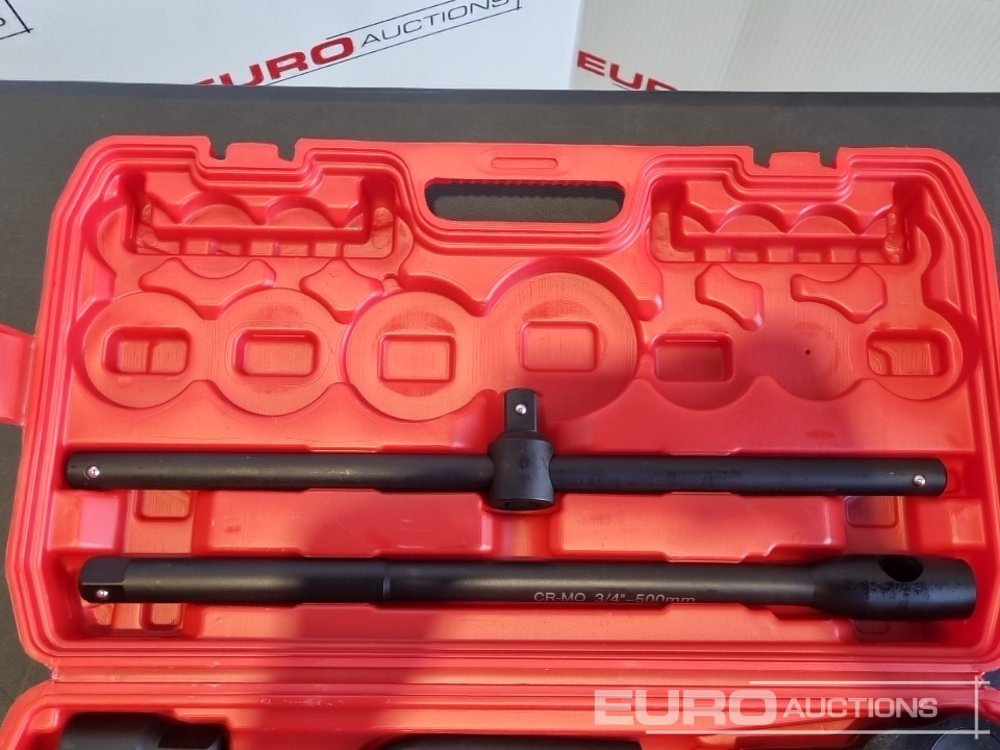 Unused Boss 3/4" 26pc Heavy Duty Pneumatic Socket Set, 4" Connecting Rod, 8" Connecting Rod Quick Ratchet Wrench, 20" Sliding Road, L Handle Sliding Head Extension Bar - Garaažiseadmed: pilt 5 Unused Boss 3/4" 26pc Heavy Duty Pneumatic Socket Set, 4" Connecting Rod, 8" Connecting Rod Quick Ratchet Wrench, 20" Sliding Road, L Handle Sliding Head Extension Bar - Garaažiseadmed: pilt 5