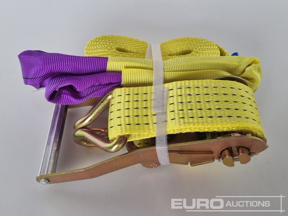 Ehitusseade Unused Boss 4M x 50mm 5 Ton Ratchet Straps with Sling (4 of): pilt 9