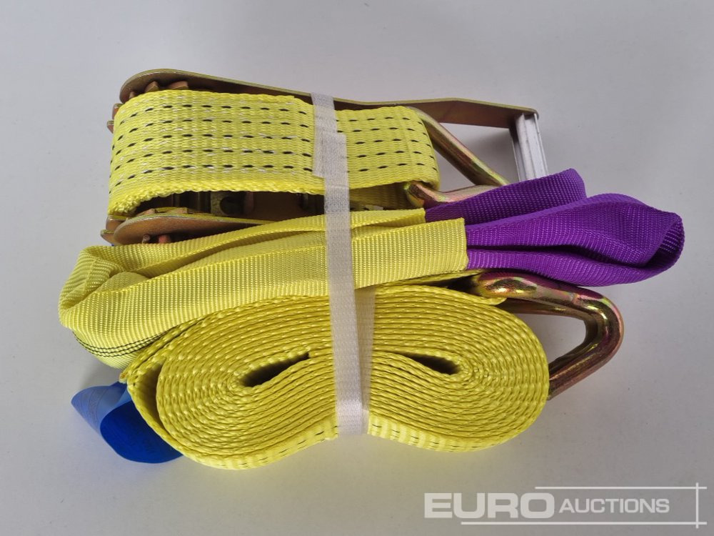 Ehitusseade Unused Boss 4M x 50mm 5 Ton Ratchet Straps with Sling (4 of): pilt 6