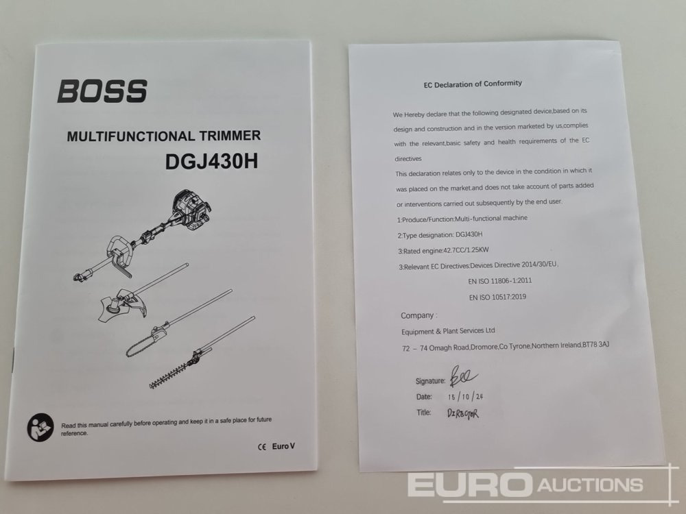 Garaažiseadmed Unused Boss DGJ430H: pilt 36