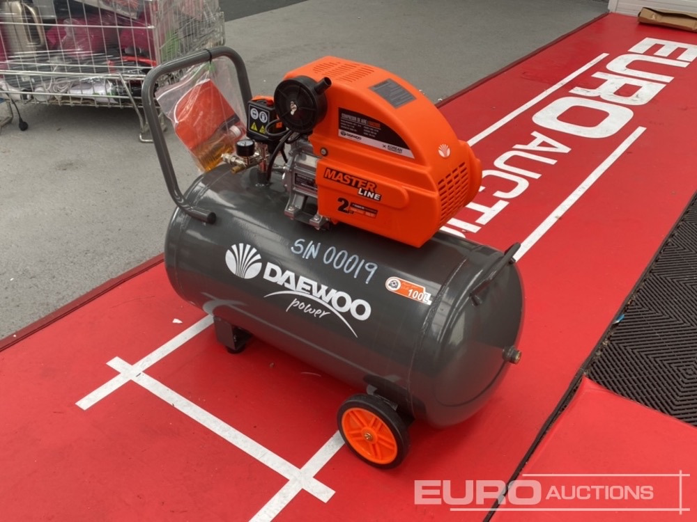 Unused Daewoo DAAC100CV - Õhukompressor: pilt 2 Unused Daewoo DAAC100CV - Õhukompressor: pilt 2