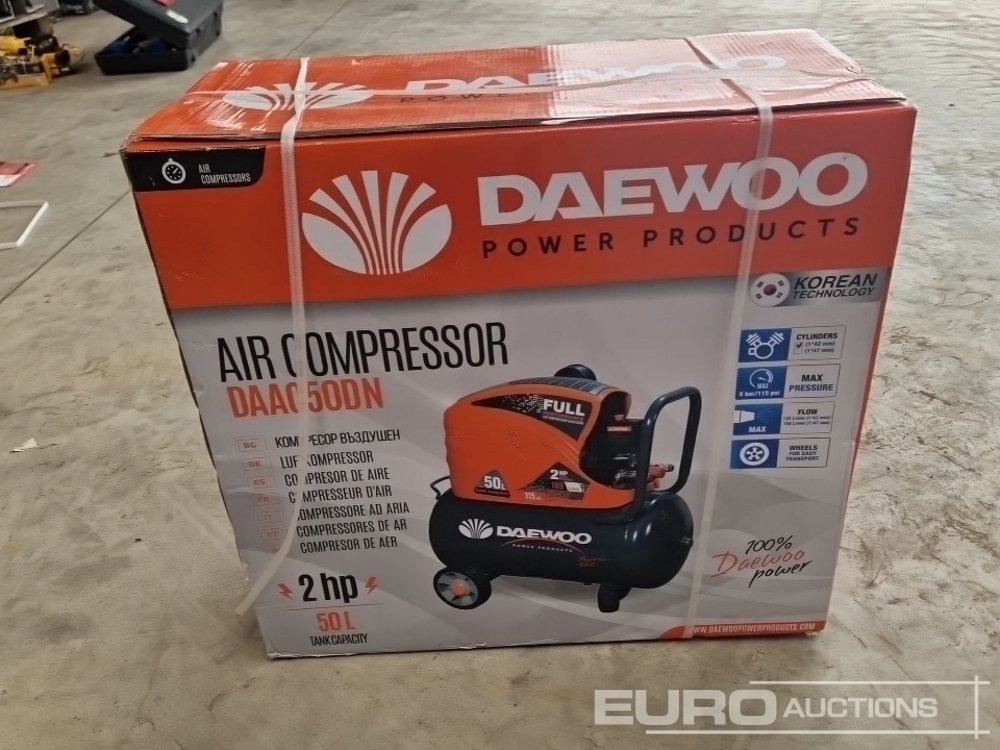 Unused Daewoo DAAC50DN - Õhukompressor: pilt 4 Unused Daewoo DAAC50DN - Õhukompressor: pilt 4