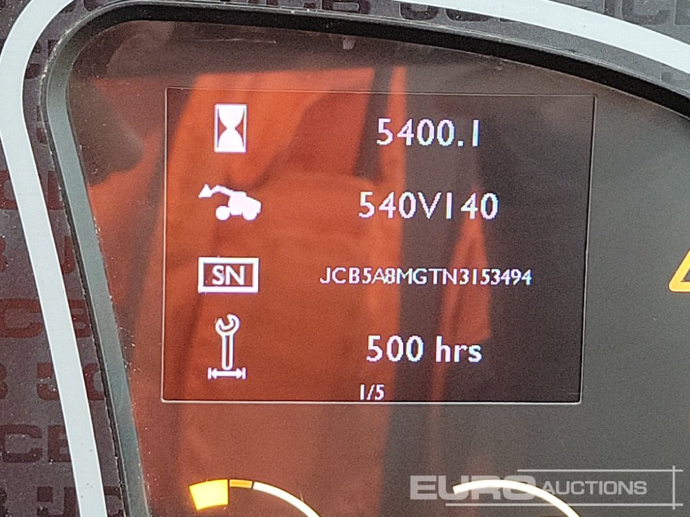 Teleskooplaadur Unused JCB 540-140 Hi Viz: pilt 36 Teleskooplaadur Unused JCB 540-140 Hi Viz: pilt 36