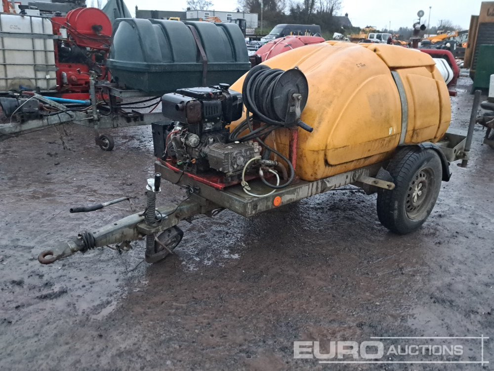 Western Single Axle Fuel Bowser, Diesel Pressure Washer, Yanmar Engine, Hose - Survepesur: pilt 1 Western Single Axle Fuel Bowser, Diesel Pressure Washer, Yanmar Engine, Hose - Survepesur: pilt 1