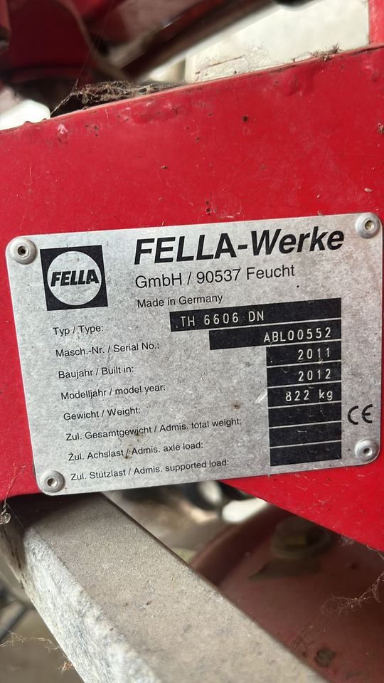 Voltafieno usato Fella TH6606 - Kaarutaja/ Reha: pilt 2 Voltafieno usato Fella TH6606 - Kaarutaja/ Reha: pilt 2