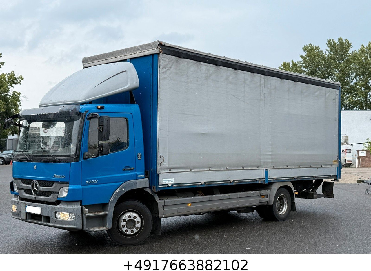 Tent veoauto Mercedes-Benz Atego 1222/Ladebordwand/7.30m/Euro 5: pilt 1