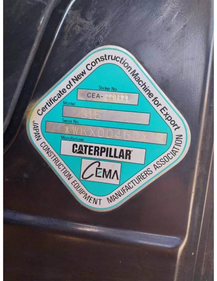 Lintekskavaator CAT 315: pilt 6