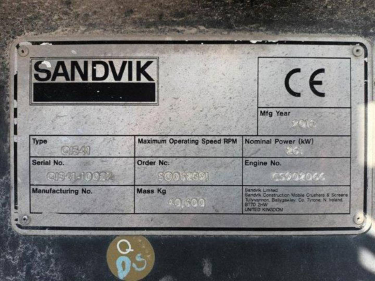 SANDVIK MINING & CONSTRUCTION QI341HS - Purusti: pilt 4 SANDVIK MINING & CONSTRUCTION QI341HS - Purusti: pilt 4
