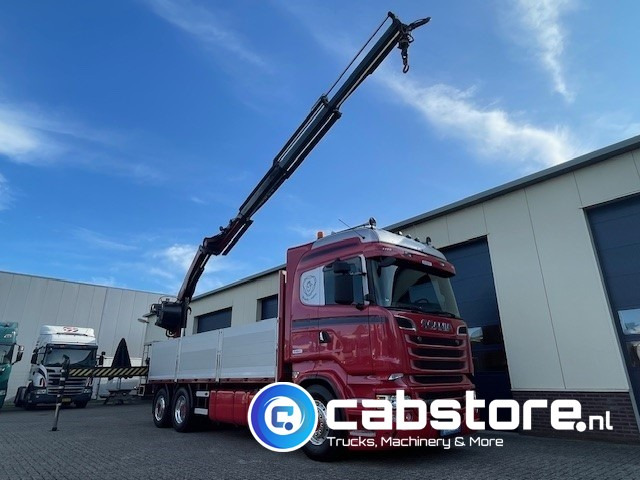 Scania R520 LB6X2*4HNB Euro 6 - Bouwjaar 2013 - Highline - Opticruise - Open box + Palfinger PK 24001-K B Autolaadkraan - Good condition ! - Kraanaga veoauto: pilt 1 Scania R520 LB6X2*4HNB Euro 6 - Bouwjaar 2013 - Highline - Opticruise - Open box + Palfinger PK 24001-K B Autolaadkraan - Good condition ! - Kraanaga veoauto: pilt 1