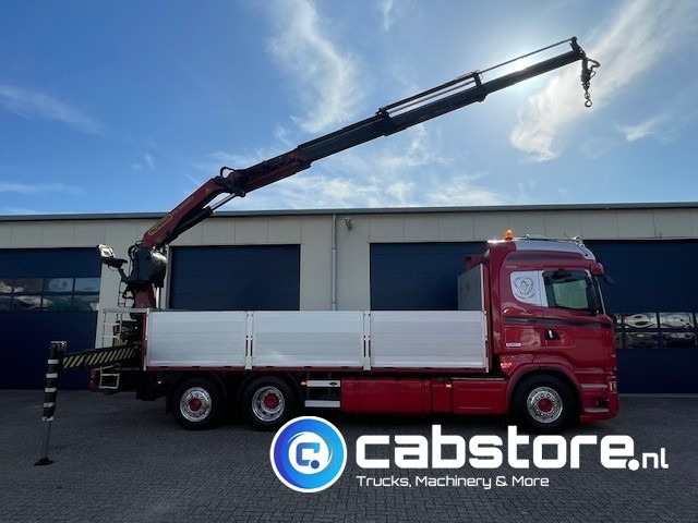 Scania R520 LB6X2*4HNB Euro 6 - Bouwjaar 2013 - Highline - Opticruise - Open box + Palfinger PK 24001-K B Autolaadkraan - Good condition ! - Madelveok/ Platvormveok, Kraanaga veoauto: pilt 3 Scania R520 LB6X2*4HNB Euro 6 - Bouwjaar 2013 - Highline - Opticruise - Open box + Palfinger PK 24001-K B Autolaadkraan - Good condition ! - Madelveok/ Platvormveok, Kraanaga veoauto: pilt 3