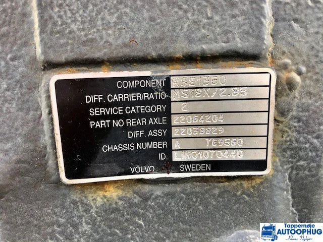 Volvo RSS1360 – 2.85 OEM 22038829 - Diferentsiaalvarustus - Veoauto: pilt 2 Volvo RSS1360 – 2.85 OEM 22038829 - Diferentsiaalvarustus - Veoauto: pilt 2