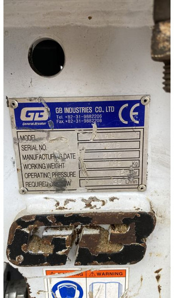 GB 60 - Hüdrauliline haamer - Ehitusmasinad: pilt 5 GB 60 - Hüdrauliline haamer - Ehitusmasinad: pilt 5