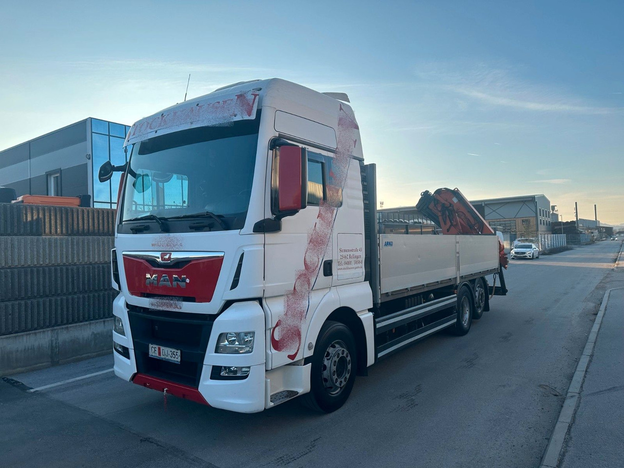 MAN TGX 26.440 6X2 Intarder ATLAS 165 - Madelveok/ Platvormveok, Kraanaga veoauto: pilt 2 MAN TGX 26.440 6X2 Intarder ATLAS 165 - Madelveok/ Platvormveok, Kraanaga veoauto: pilt 2