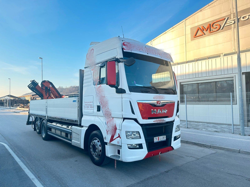 MAN TGX 26.440 - Madelveok/ Platvormveok, Kraanaga veoauto: pilt 1 MAN TGX 26.440 - Madelveok/ Platvormveok, Kraanaga veoauto: pilt 1