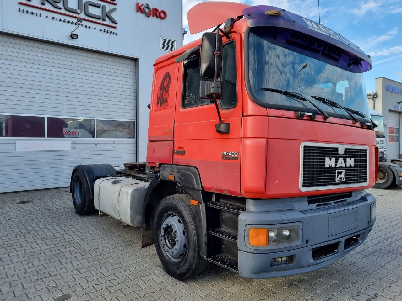 Sadulveok MAN F-series 19.403 , Steel / Air , Manual pumpe: pilt 1