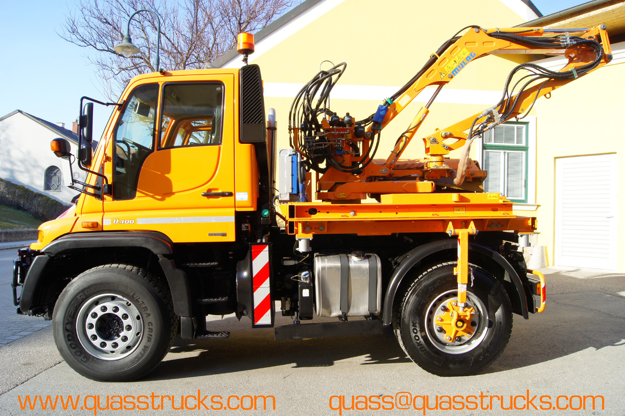 MERCEDES-BENZ Unimog U 400/Hydrostat/Mähtür +MULAG MHU 800 - Kommunaal-/ Erisõiduk: pilt 3 MERCEDES-BENZ Unimog U 400/Hydrostat/Mähtür +MULAG MHU 800 - Kommunaal-/ Erisõiduk: pilt 3