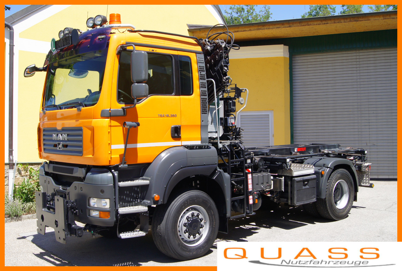 MAN TGA 18.360 BL 4x4/Euro 4/TÜV/HIAB 111/MULTILIFT/Winterdienst - Konkstõstukiga veoauto, Kraanaga veoauto: pilt 1 MAN TGA 18.360 BL 4x4/Euro 4/TÜV/HIAB 111/MULTILIFT/Winterdienst - Konkstõstukiga veoauto, Kraanaga veoauto: pilt 1