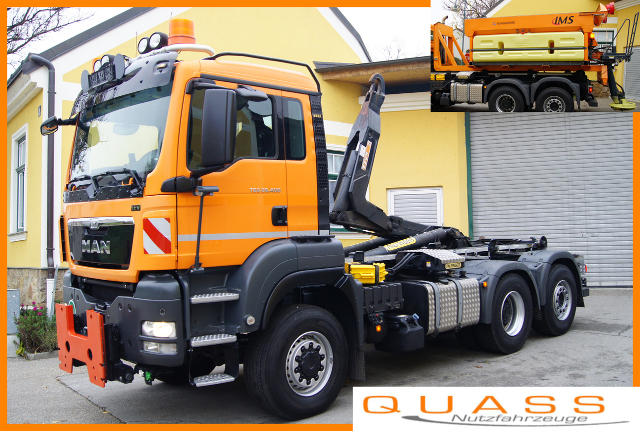 MAN TGS 28.400 BL 6x4-4/TÜV/PALIFT/Winterdienst/Salzstreuer/Streuer/Schneepflug - Lumekoristusmasina: pilt 1 MAN TGS 28.400 BL 6x4-4/TÜV/PALIFT/Winterdienst/Salzstreuer/Streuer/Schneepflug - Lumekoristusmasina: pilt 1
