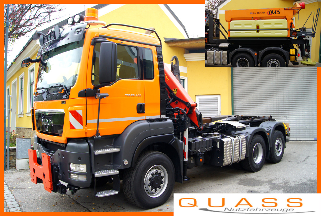MAN TGS 28.400 BL 6x4-4/TÜV/PK12002/PALIFT/Winterdienst/Salzstreuer/Streuer/Schneepflug - Kallurauto, Kraanaga veoauto: pilt 1 MAN TGS 28.400 BL 6x4-4/TÜV/PK12002/PALIFT/Winterdienst/Salzstreuer/Streuer/Schneepflug - Kallurauto, Kraanaga veoauto: pilt 1