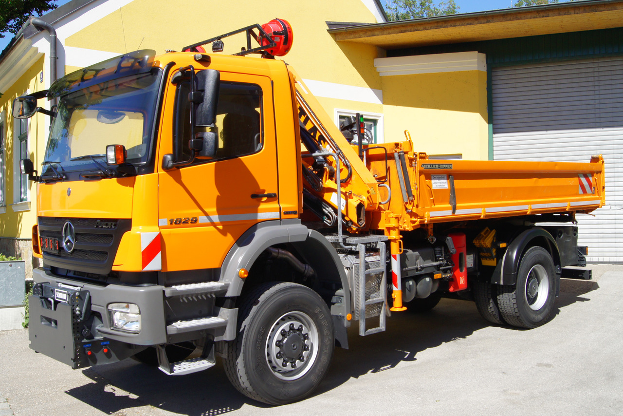 MERCEDES-BENZ AXOR 1829 4x4/EURO 5/ATLAS 65.2/MEILLER/Winterdienst - Kraanaga veoauto: pilt 2 MERCEDES-BENZ AXOR 1829 4x4/EURO 5/ATLAS 65.2/MEILLER/Winterdienst - Kraanaga veoauto: pilt 2