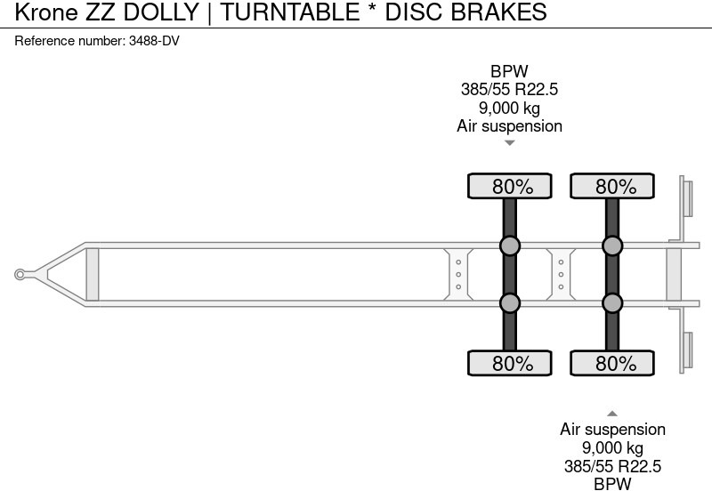 Dolly haagis Krone ZZ DOLLY | TURNTABLE * DISC BRAKES: pilt 17
