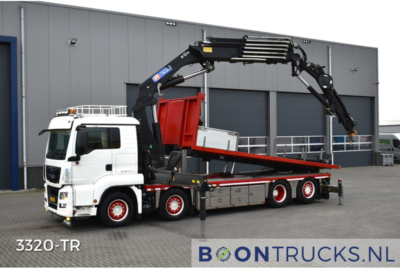 MAN TGS 440 8x2 + HMF 5020-K6 + FJ1000K4 | EURO6 * KABELSYSTEEM 30T * NL TRUCK * TOP! - Kraanaga veoauto: pilt 1 MAN TGS 440 8x2 + HMF 5020-K6 + FJ1000K4 | EURO6 * KABELSYSTEEM 30T * NL TRUCK * TOP! - Kraanaga veoauto: pilt 1
