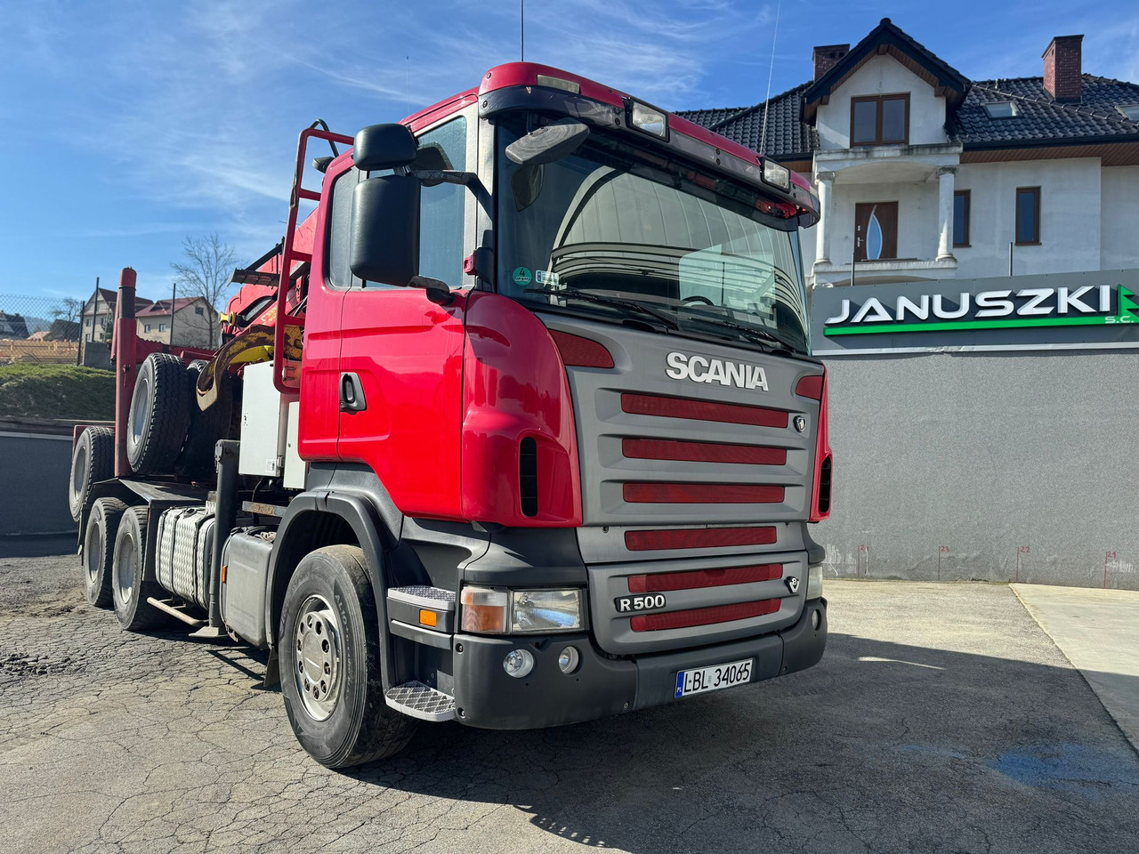 SCANIA R500 - Metsaveok, Kraanaga veoauto: pilt 1 SCANIA R500 - Metsaveok, Kraanaga veoauto: pilt 1