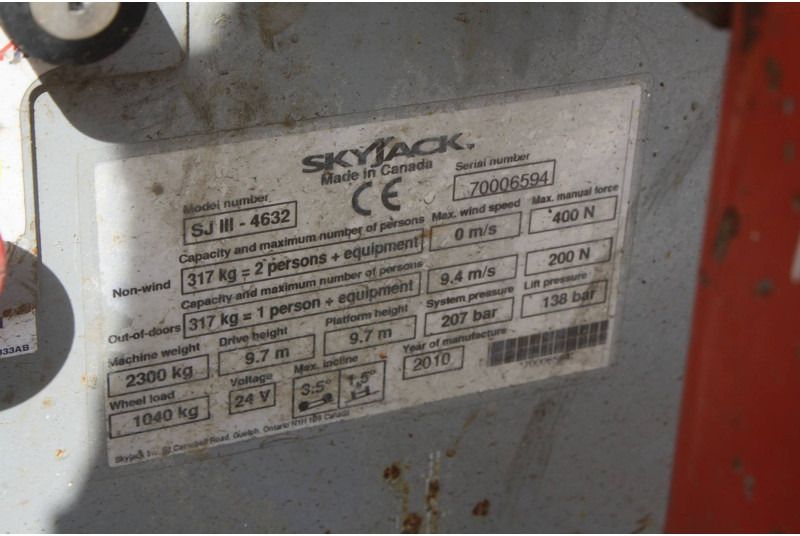 Skyjack SJ III - 4632 - Käärlift: pilt 2 Skyjack SJ III - 4632 - Käärlift: pilt 2